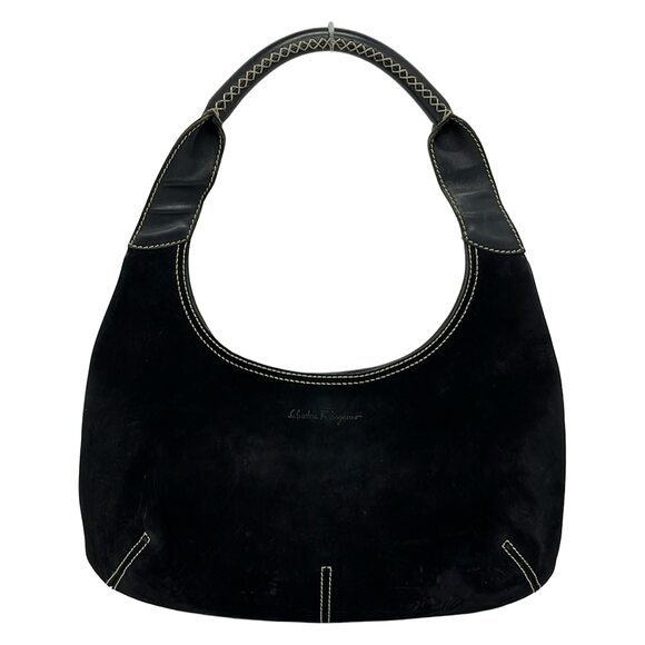 Salvatore Ferragamo Handbags - Salvatore Ferragamo Shoulder Bag Suede Leather
